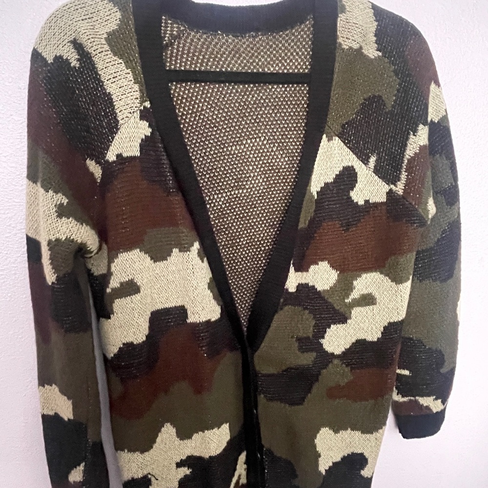 Camo cardigan